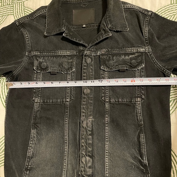 Hudson faded black distressed denim jacket - Picture 12 of 12